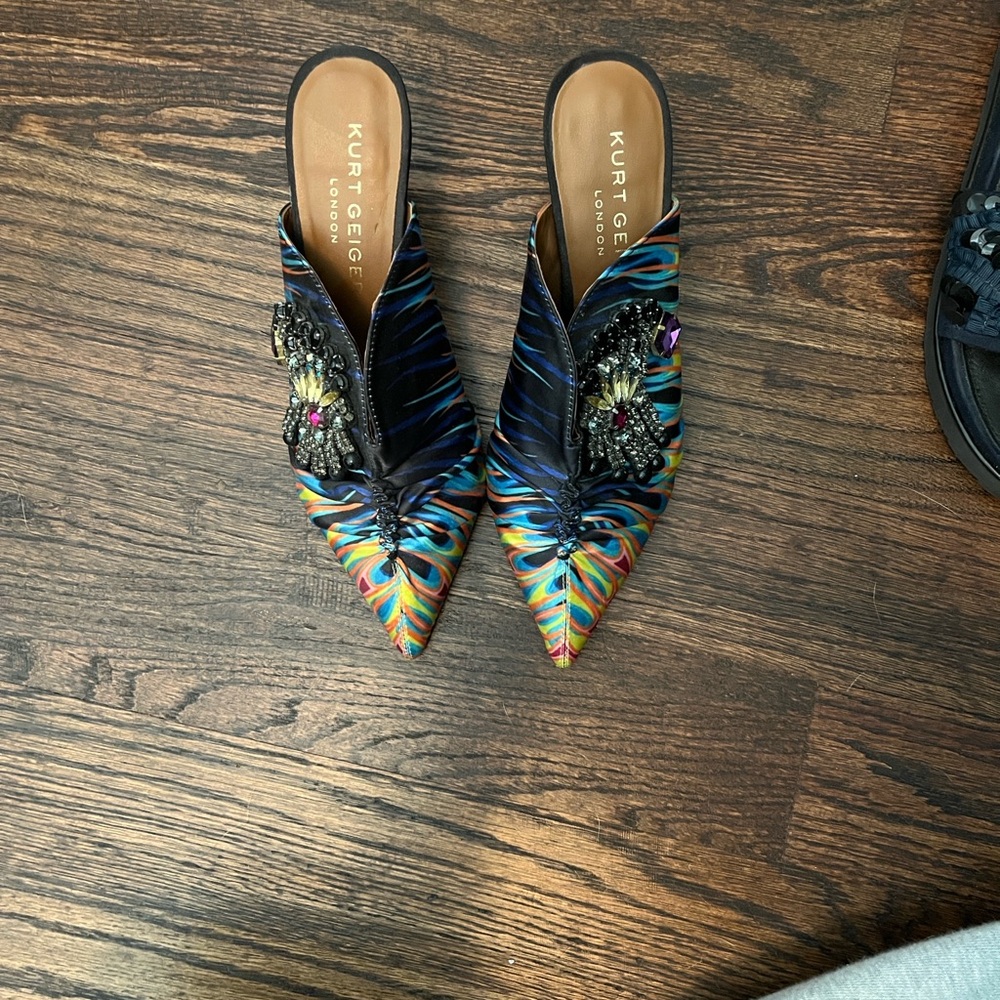 Kurt Geiger Vibrant Embellished Mules - Picture 2 of 3